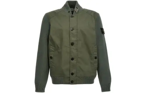 STONE ISLAND Compass-badge Garment-dyed Jacket