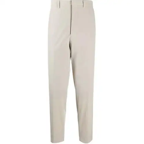 PRADA Casual Pants Men's Gray Moderate Slim Fit Pants