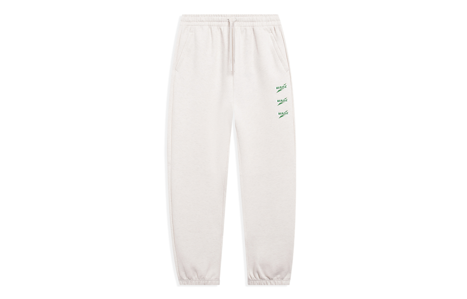 LiNing Wade series drawstring elastic letters solid color knitted sweatpants men's floral gray tile gray