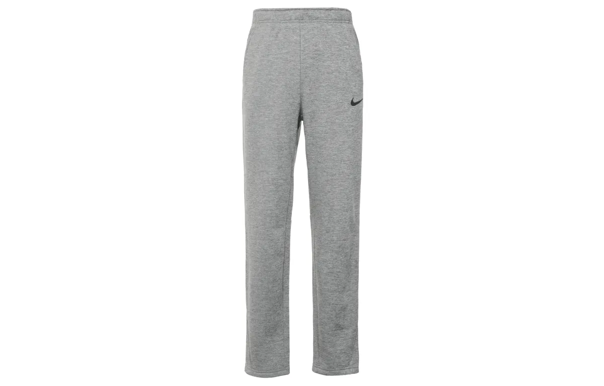 Nike Therma Fleece Lined Casual Brand Logo Comfortable Knitted Sweatpants Men's Toned Dark Gray/Black