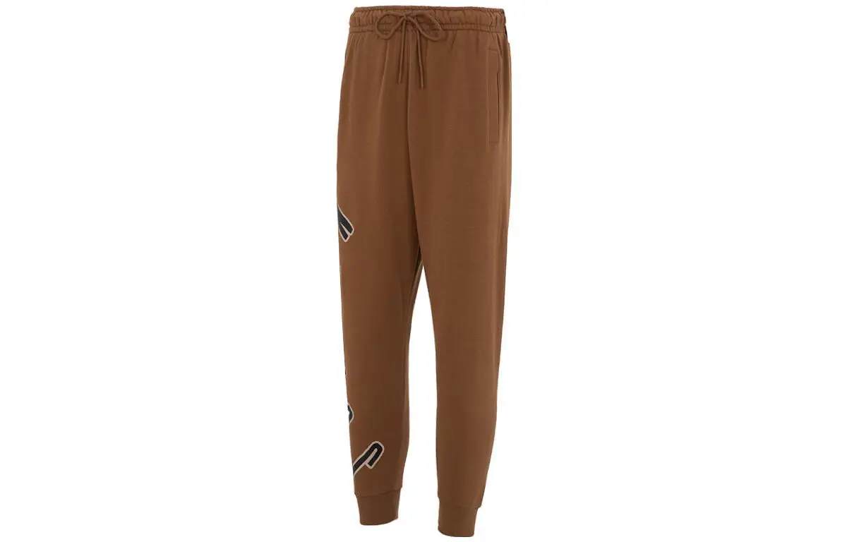 Jordan Flight MVP Knitted Sweatpants Men's Brown Moderate Cuffed Pants