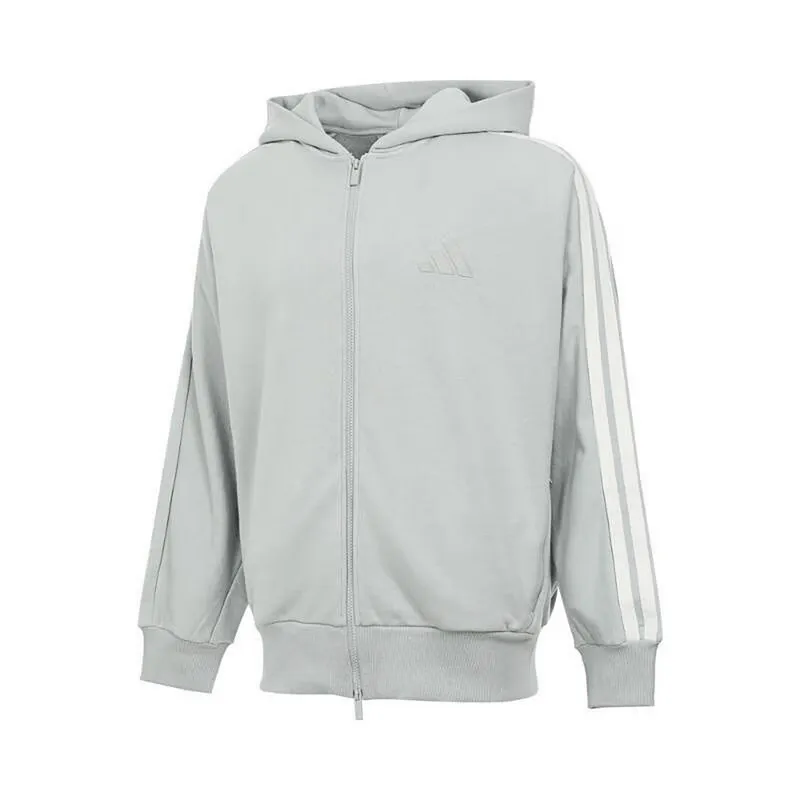 Adidas Jackets Men's Light Gray Hooded Moderate Other