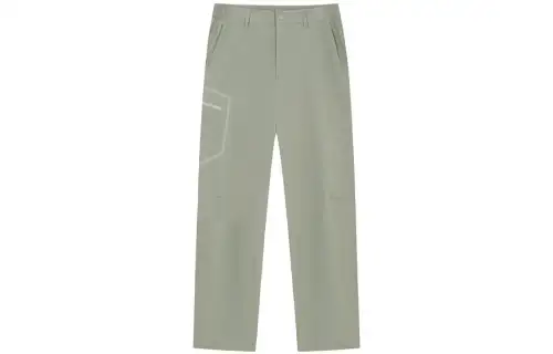 ANTA Knitted Sweatpants Men's Murky Olive Green Moderate Straight Fit Pants