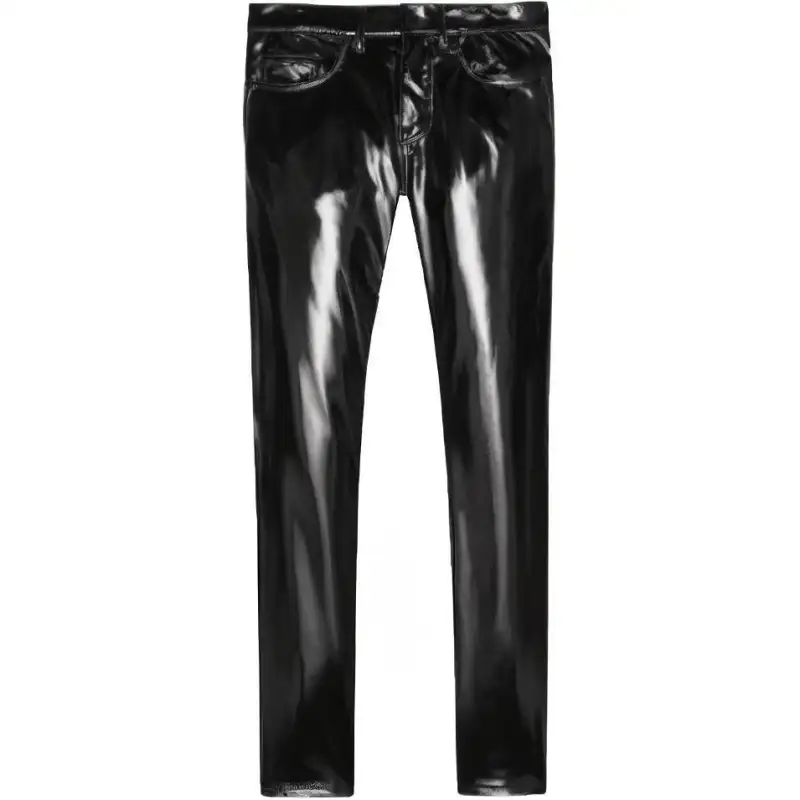 SAINT LAURENT Casual Pants Men's Black Moderate Straight Fit Pants