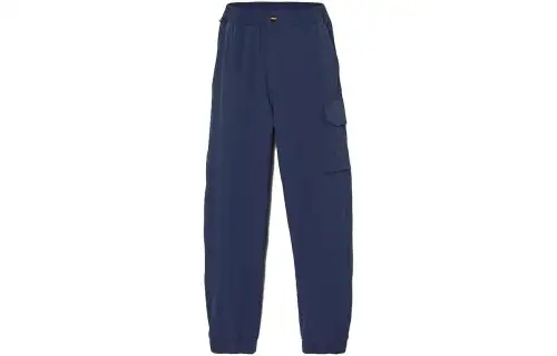 Timberland Knitted Sweatpants Men's Dark Blue Moderate Cuffed Pants