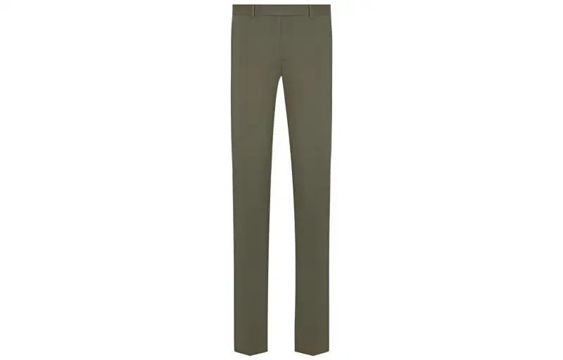 DIOR Quarterly New Products Casual Pants Men's Olive Moderate Straight Fit Pants