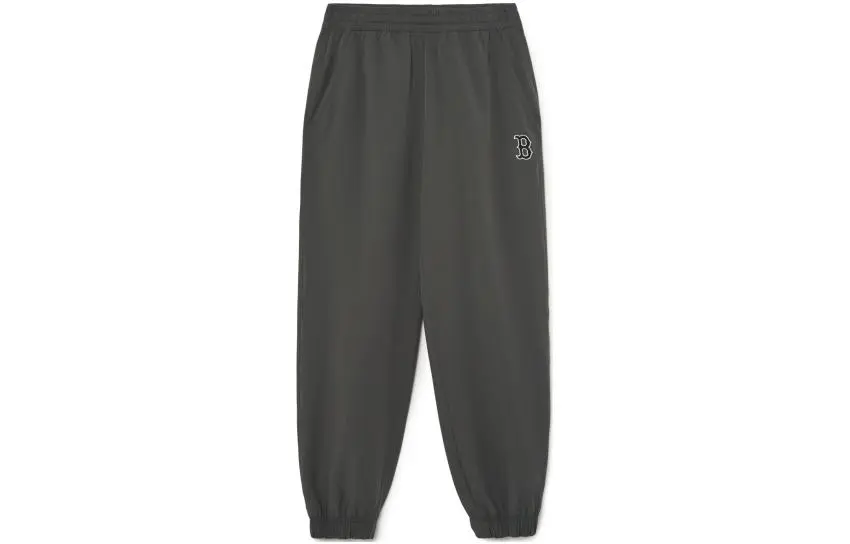 MLB SS23 Knitted Sweatpants Unisex Gray Moderate Cuffed Pants