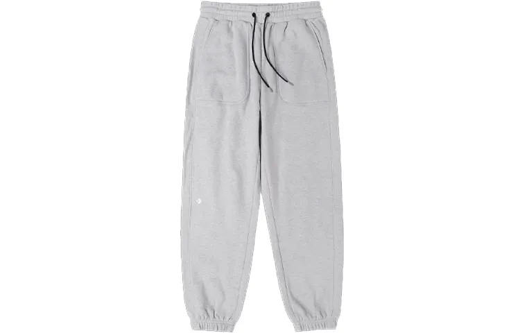 Converse Knitted Sweatpants Men's Light Gray Moderate Cuffed Pants