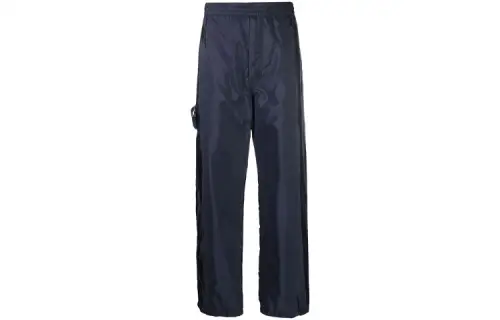 PRADA Casual Pants Men's Blue Moderate Straight Fit Pants