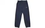 Nike Knitted Sweatpants Men's Blue Moderate Straight Fit Pants