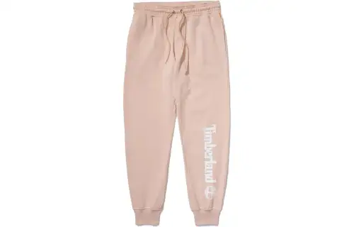 Timberland Knitted Sweatpants Men's Light Pink Moderate Cuffed Pants