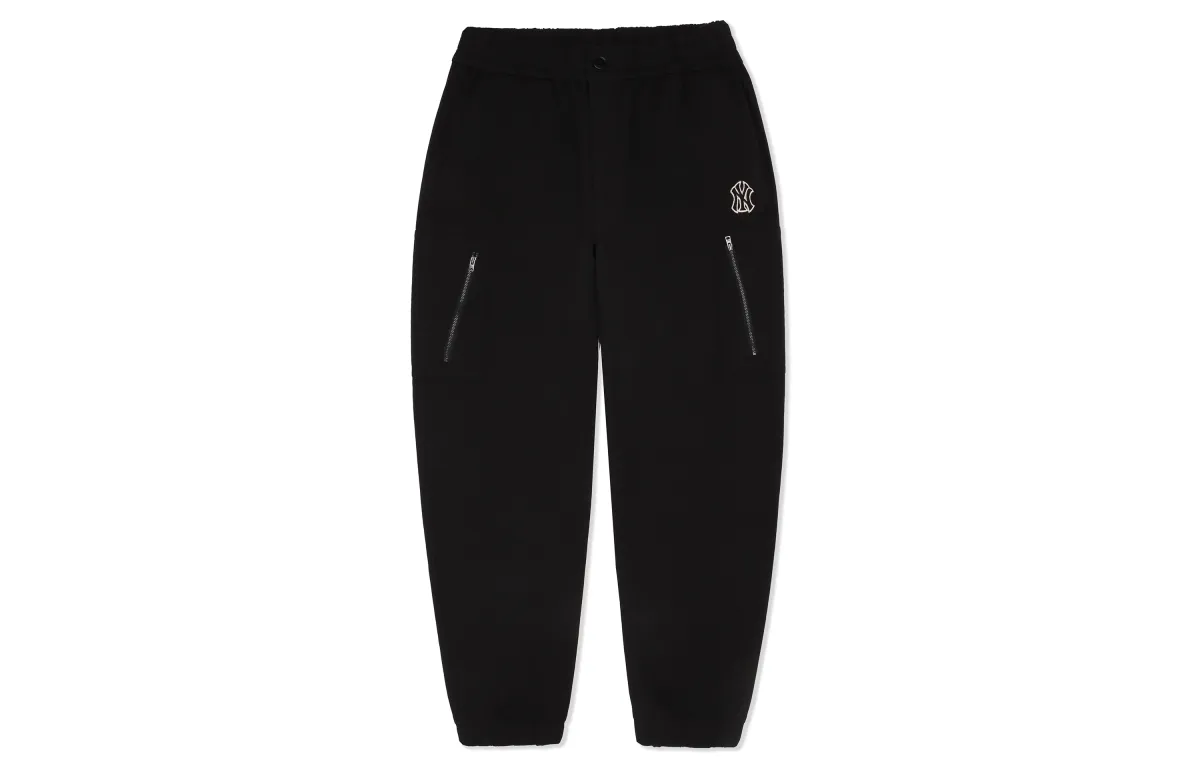 MLB Casual Pants Men's Black Moderate Cuffed Pants