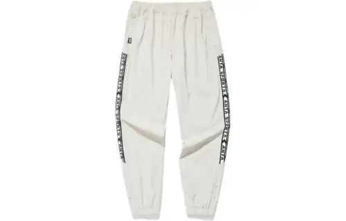 ANTA Life Collection Knitted Sweatpants Men's Light Smoke Gray Moderate Cuffed Pants