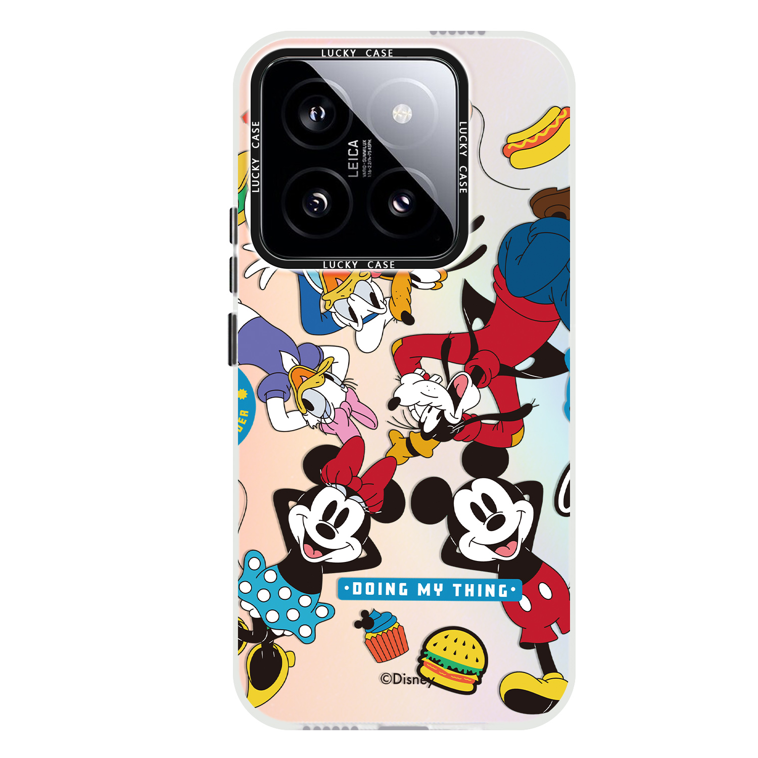 Disney Disney Acrylic Material Mickey Mouse and Friends Niche Creative Frosted Laser Mobile Phone Case Suitable for Xiaomi 15/14/13 Extreme/12/11/Redmi K80/K70 Extreme/K60/K50/NOTE14/13/CIVI