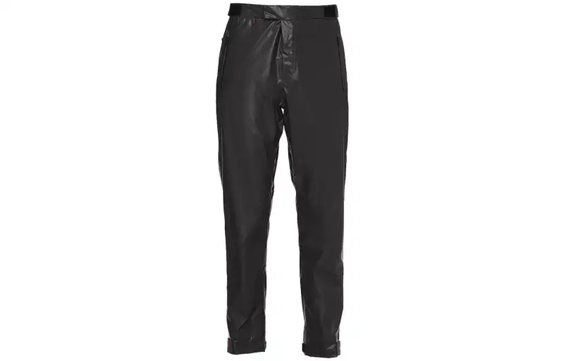 PRADA Casual Pants Men's Black Moderate Straight Fit Pants