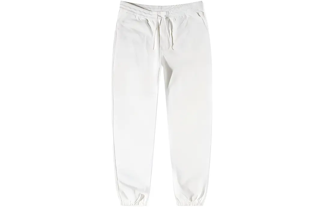 Y 3 Knitted Sweatpants Men's White Moderate Cuffed Pants