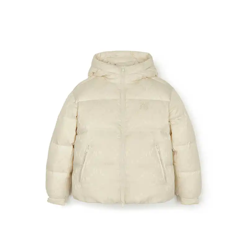 MLB New York Yankees Down Jacket Unisex Dark Cream