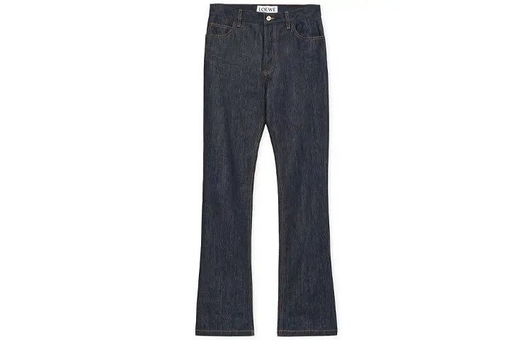 LOEWE Jeans Men's Dark Blue Moderate Flared Pants