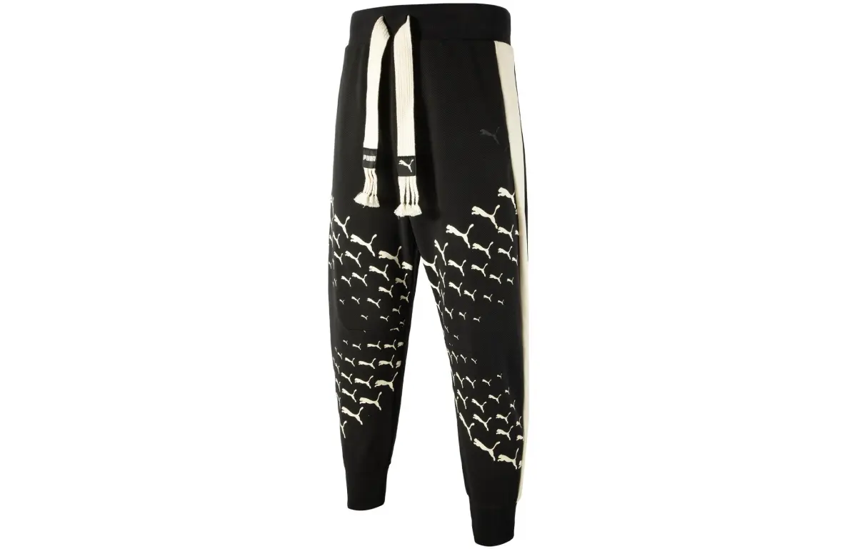 PUMA x Staffonly X Monopoly Knitted Sweatpants Unisex Black