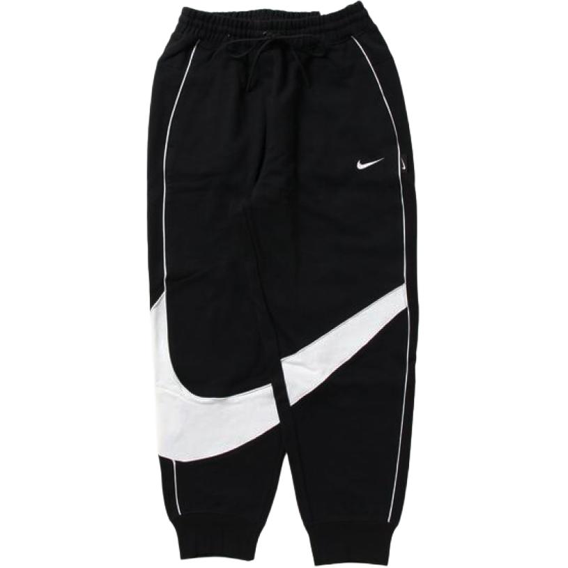 Nike Retro sports knitted black trousers, with your logo imprint, print, drawstring