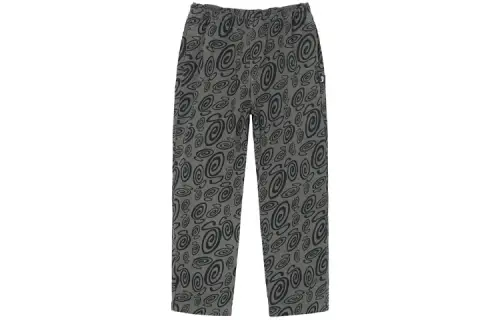 Stussy Casual Pants Unisex Black Moderate Straight Fit Pants