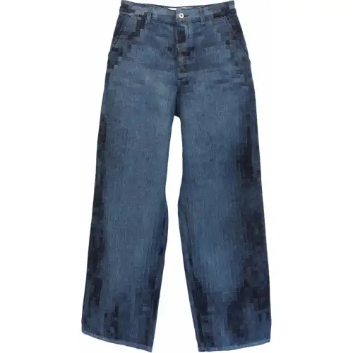 LOEWE Pixelated Baggy Jeans