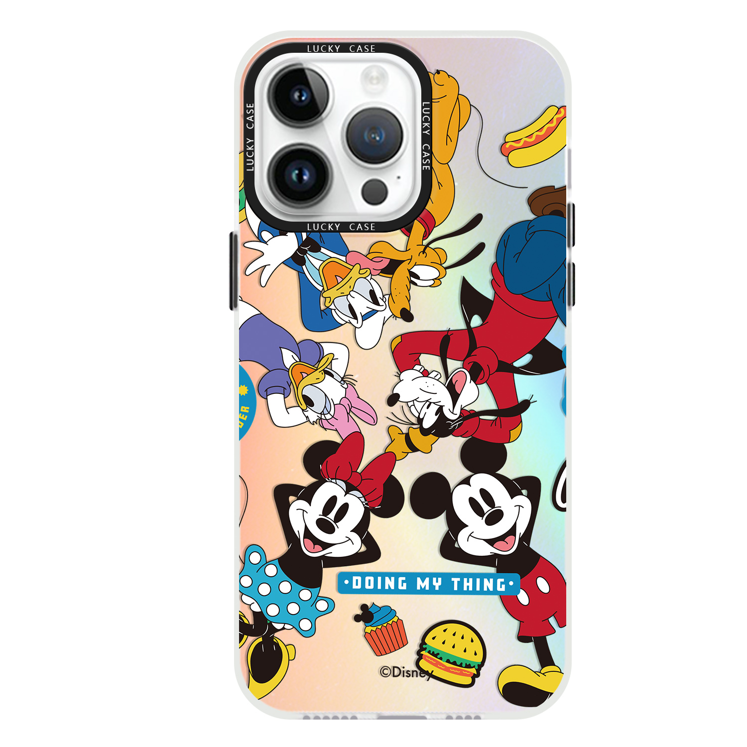 Disney Disney, acrylic matte compatible phone case for friend, material, gradient, iphone, 15, 15promax, 15/14/13/12/11, 7