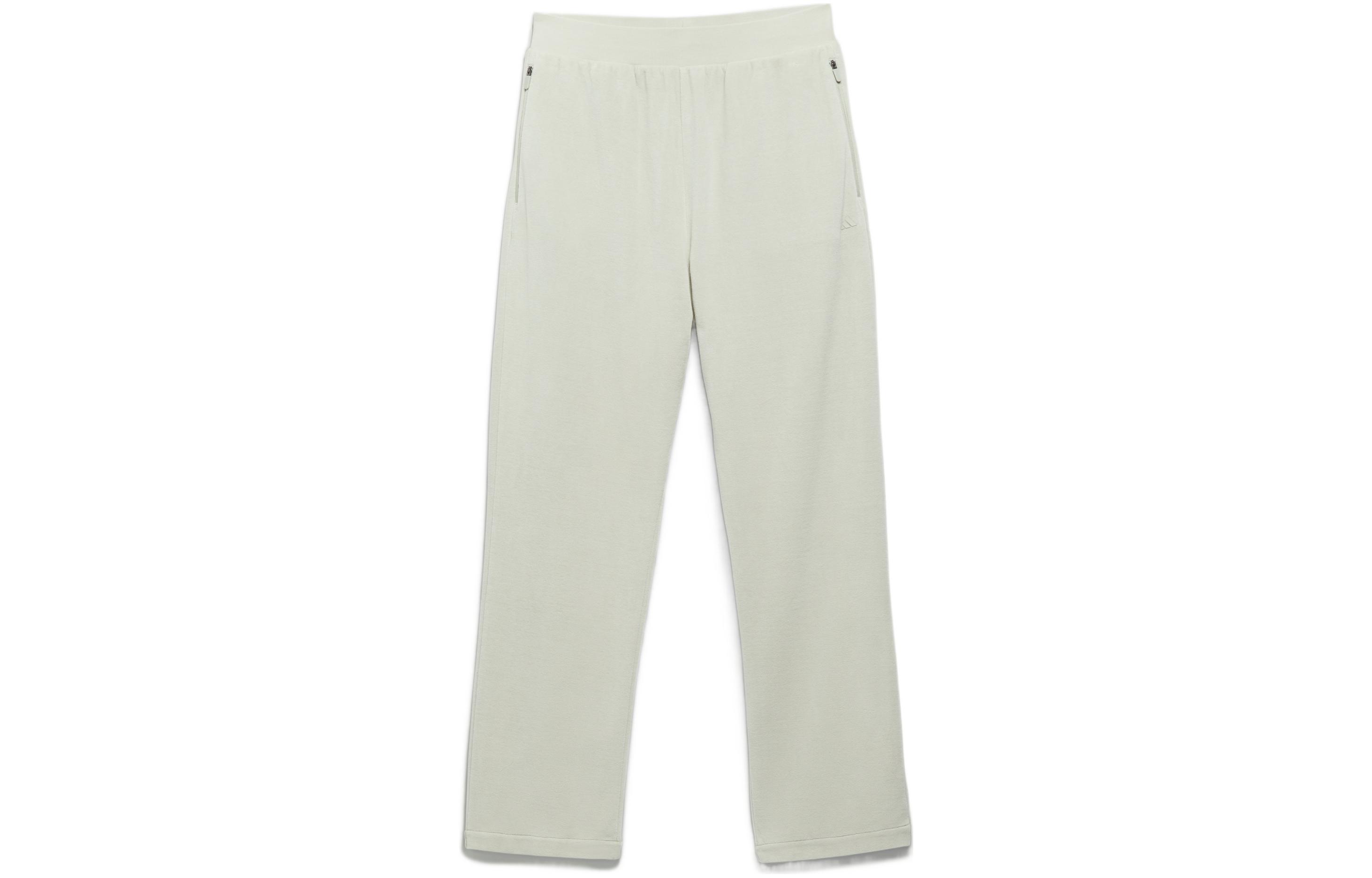 Adidas originals Adidas Basketball: Chapter 02 PANT Logo printed fit mid-rise straight retro knitted sweatpants Unisex Halo Green