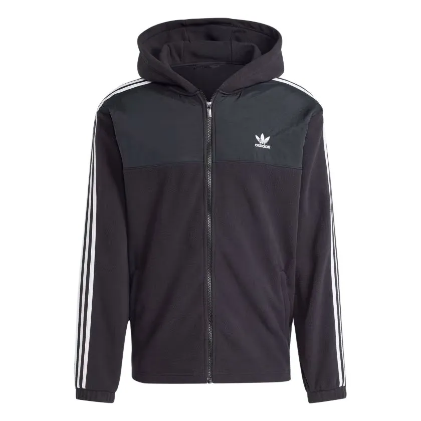 Adidas Originals Adicolor 3 Stripes Teddy Fleece Hoodie