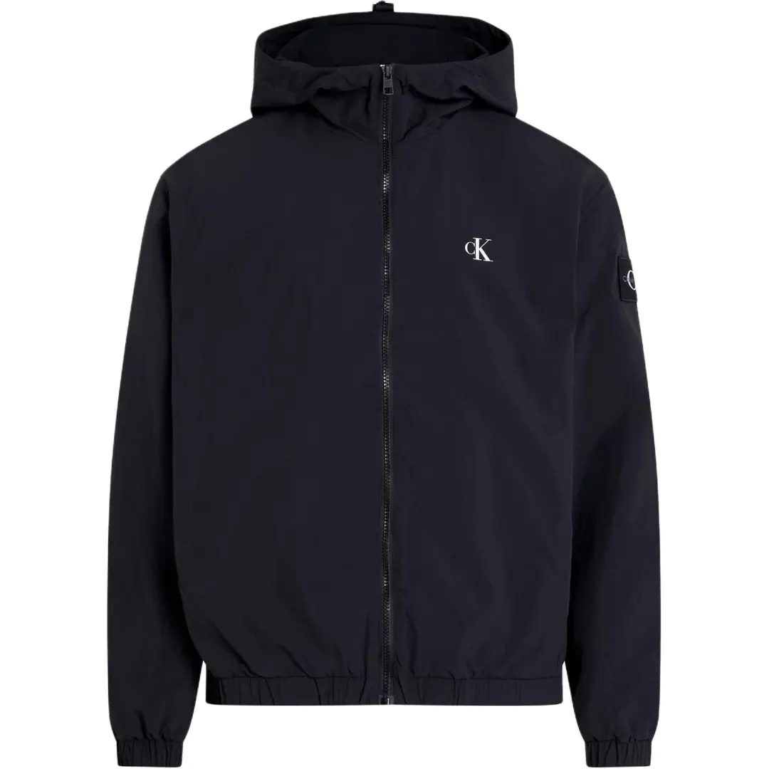 CALVIN KLEIN Trench Coat Europe Version Men's Black