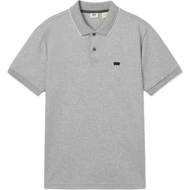 Levi's Polo Shirts Men's Gray Polo Collar Moderate