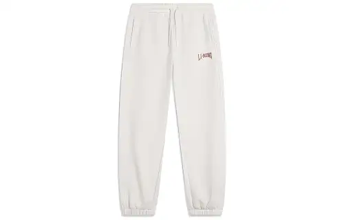 Li Ning Sports Life Collection Knitted Sweatpants Men's Heather Gray Tile Gray