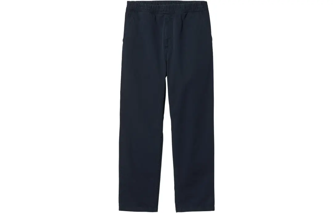 Carhartt WIP Casual Pants Men's Marine Blue Moderate Straight Fit Pants