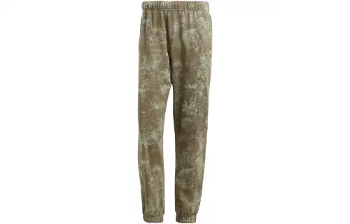Adidas Originals Knitted Sweatpants Men's Olive Green Moderate Cuffed Pants