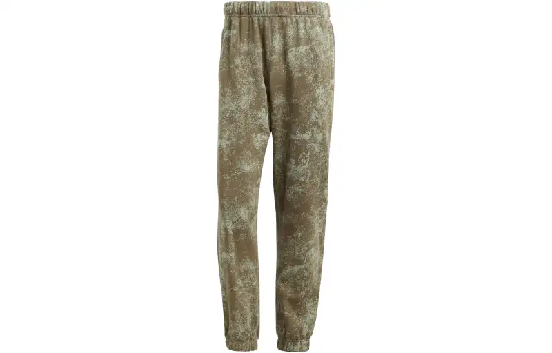 Adidas Originals Knitted Sweatpants Men's Olive Green Moderate Cuffed Pants