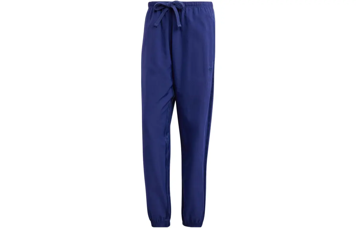 Adidas Originals Blue Version Knitted Sweatpants Men's Night Sky Purple Moderate Cuffed Pants