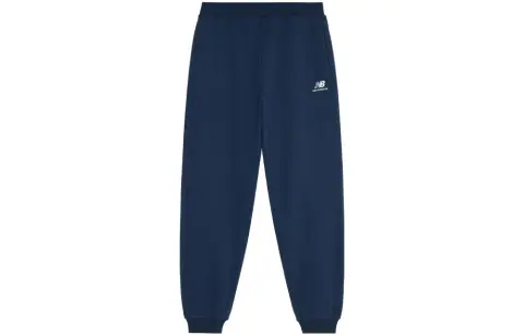 New Balance Knitted Sweatpants Unisex Dark Blue Moderate Cuffed Pants
