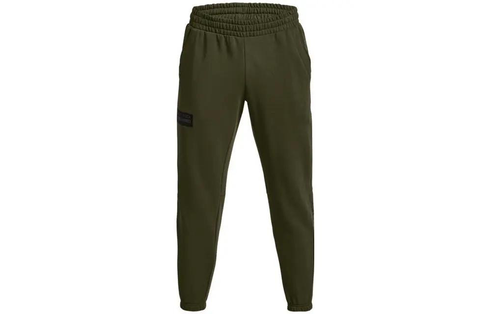 Under Armour Project Rock Knitted Sweatpants Men's Green Moderate Cuffed Pants