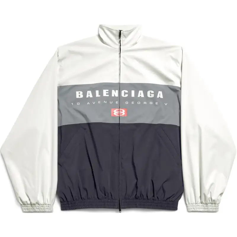 Balenciaga SS25 Jackets & Coats Regular Fit Men's Gray Black