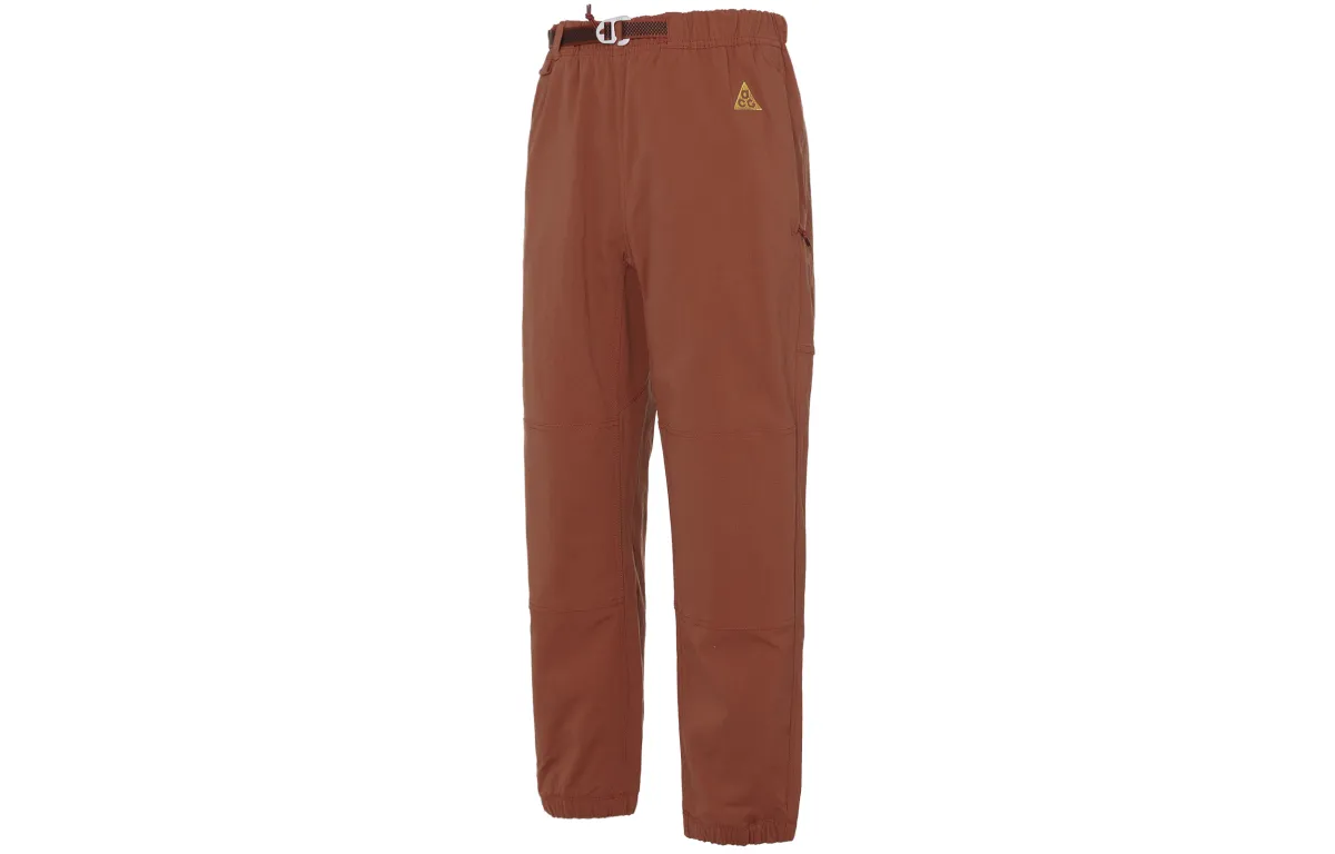 Nike Casual Pants Men's Total Crimson Color Moderate Cuffed Pants