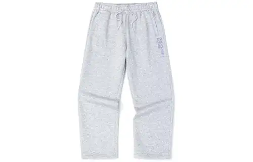 ANTA Life Collection Knitted Sweatpants Men's Gray Heather Gray Moderate Cuffed Pants