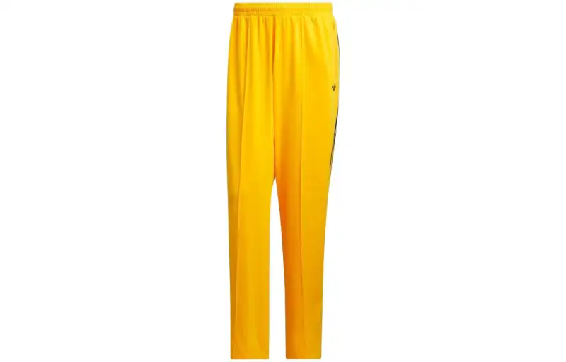 Adidas Originals BECKENBAUER Knitted Sweatpants Unisex Yellow Moderate Straight Fit Pants