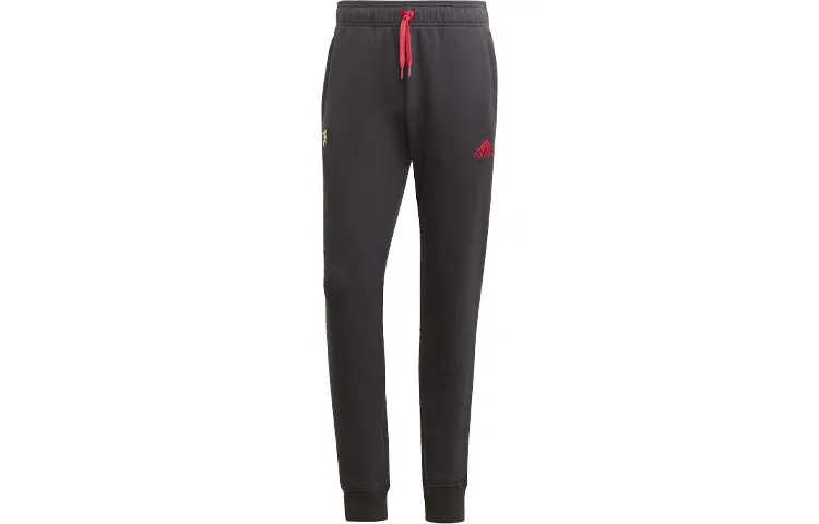 Adidas Knitted Sweatpants Men's Black Thickened Other
