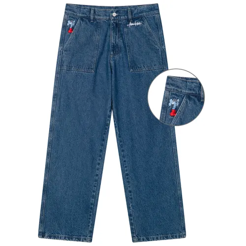 MIND ERROR Jeans Unisex Moderate Straight Fit Pants
