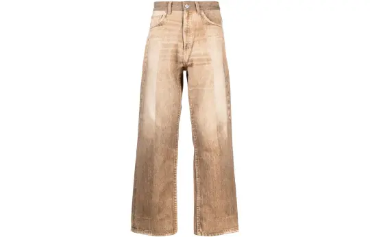 OUR LEGACY Jeans Men's Sand Yellow Moderate Straight Fit Pants