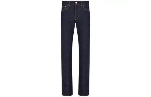 DIOR Jeans Men's Blue Moderate Straight Fit Pants