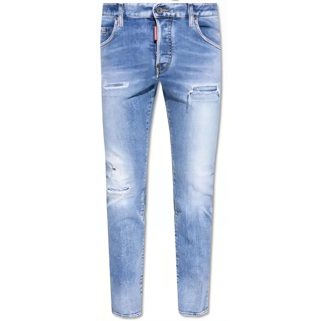 Dsquared2 Mid Rise Distressed Skinny Jeans