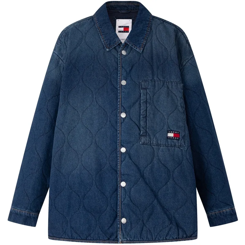 Tommy Hilfiger Puffer Jacket Men's Denim Blue