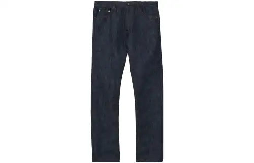 Burberry Jeans Men's Blue Moderate Straight Fit Pants
