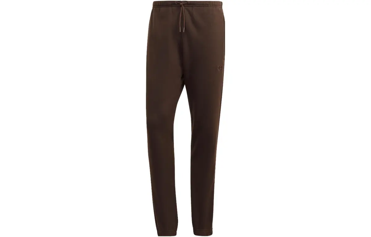 Adidas Originals ESSENTIALS Knitted Sweatpants Men's Dark Brown Moderate Cuffed Pants